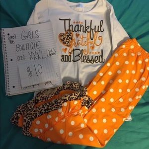 ⭐️Girls Thanksgiving Outfit-Boutique Set 7/8⭐️